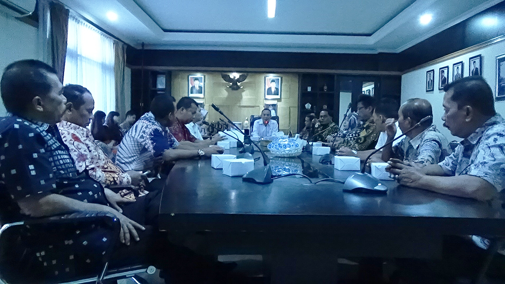 Kunker DPRD Kota Pariaman terkait konsultatasi dan koordinasi pansus LKPJ AMJ Kepala Daerah di Paseban Suarwisesa