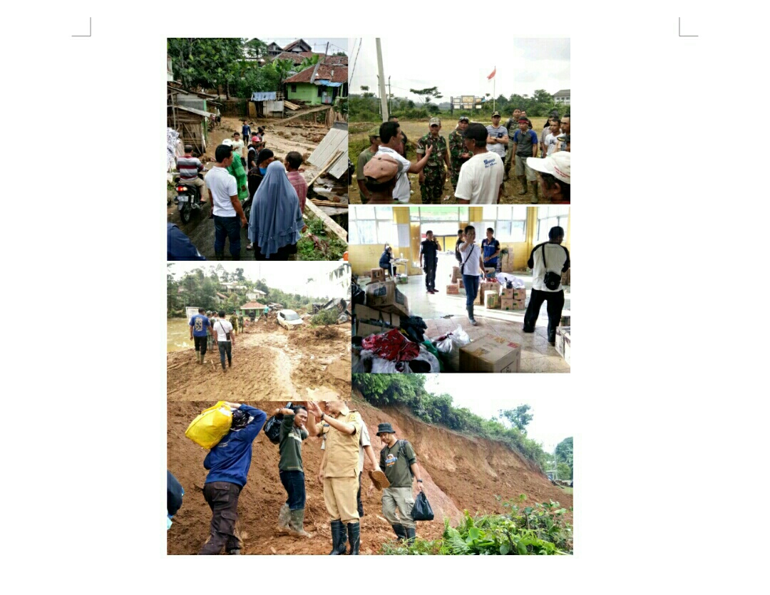 Pemerintah Kecamatan Sukajaya Kabupaten Bogor tengah berjibaku bahu membahu melakukan penanganan bencana banjir dan longsor di Sukajaya Bogor beberapa waktu yang lalu. Camat Sukajaya Drs. Hidayat Saputradinata setiap hari turun ke lokasi, ia memantau, menyalurkan bantuan serta mendampingi Bapak Presiden Jokowi ketika meninjau lokasi bencana yang menyebabkan satu desa terisolasi