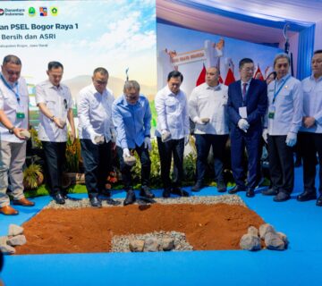 Peletakan Batu Pertama Tandai Peresmian Pembangunan PSEL Bogor Raya di Desa Galuga 